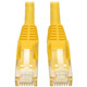Eaton Tripp Lite Series Cat6 Gigabit Snagless Molded (UTP) Ethernet Cable (RJ45 M/M), PoE, Yellow, 2 ft. (0.61 m)