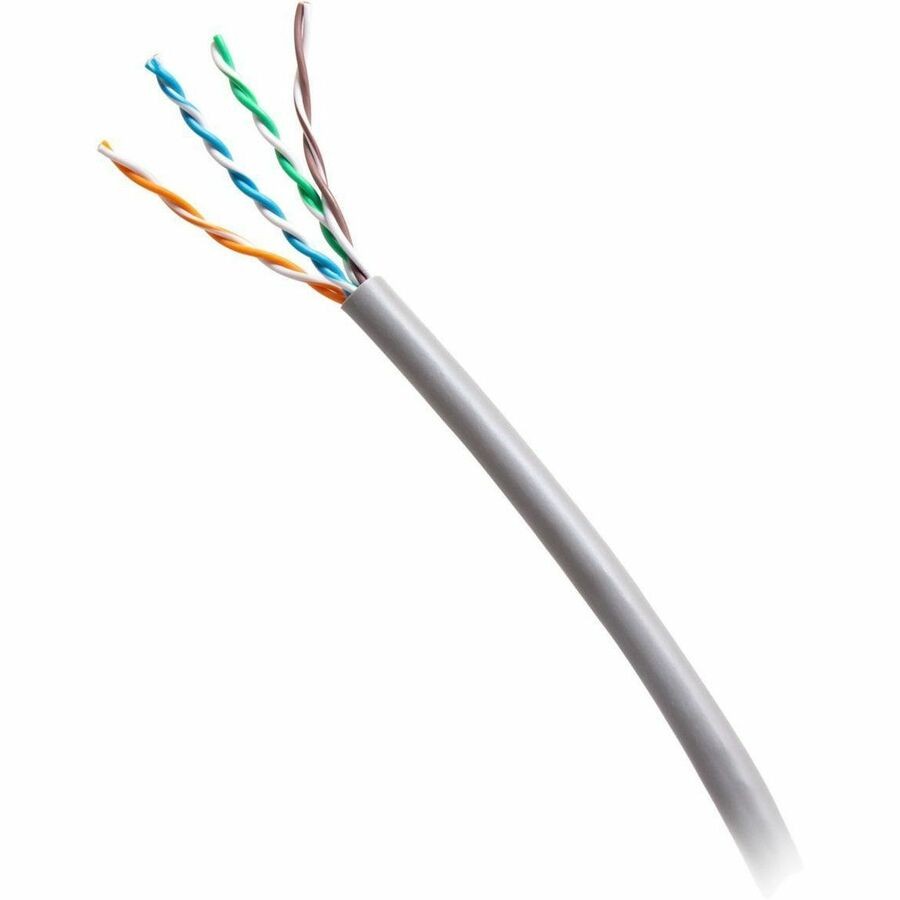 C2G 1000ft (304.8m) TAA-Compliant Cat6 Unshielded (UTP) Ethernet Cable with Solid Conductors-Riser CMR-Rated - Gray
