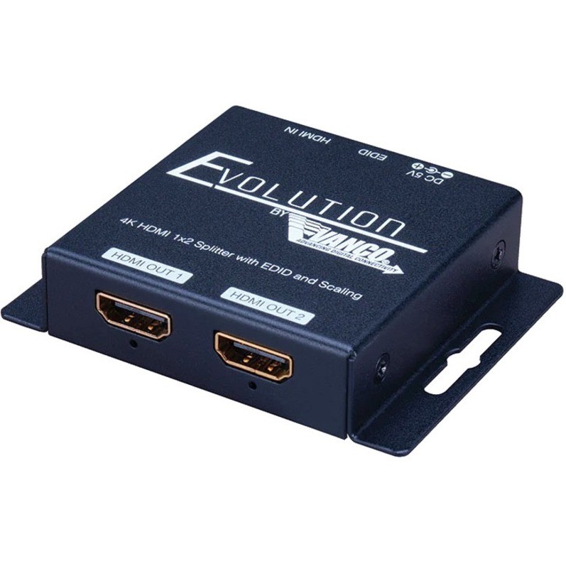 Vanco 4K HDMI 1×2 Splitter with EDID and Scaling