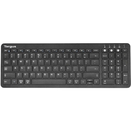 Targus Midsize Multi-Device Bluetooth Antimicrobial Keyboard, Black