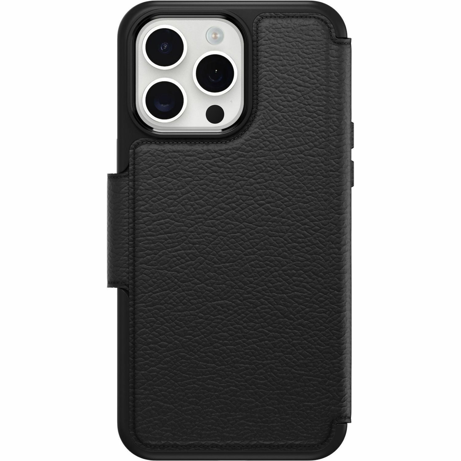 OtterBox Strada Carrying Case (Folio) Apple iPhone 15 Pro Max Smartphone, Cash, Card - Shadow Black