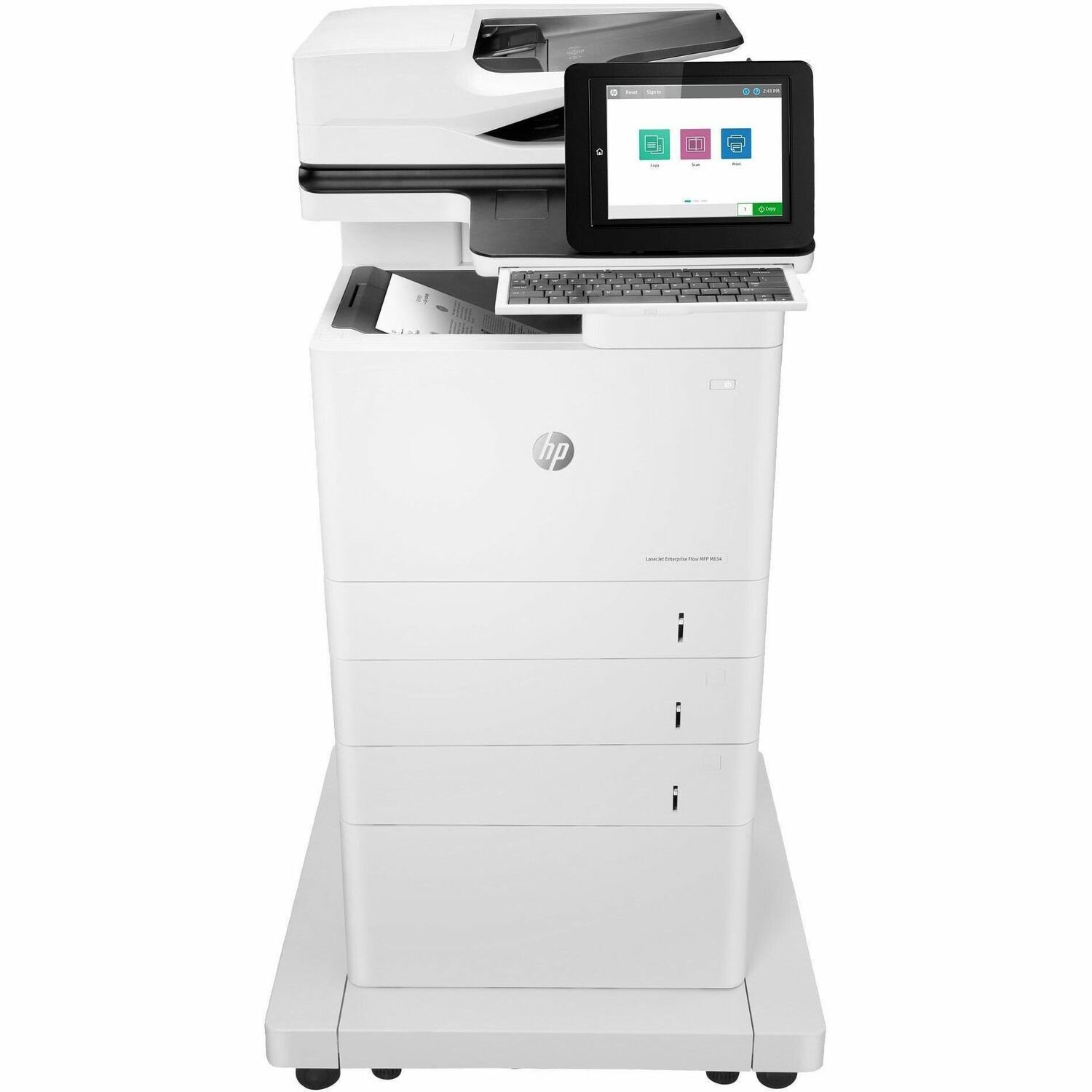 HP LaserJet Enterprise M634h Wired Laser Multifunction Printer - Monochrome