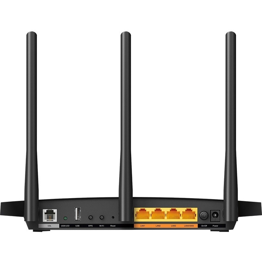 TP-Link Archer VR400 V3 Wi-Fi 5 IEEE 802.11ac Ethernet, VDSL2, ADSL, ADSL2, ADSL2+, DSL Modem/Wireless Router