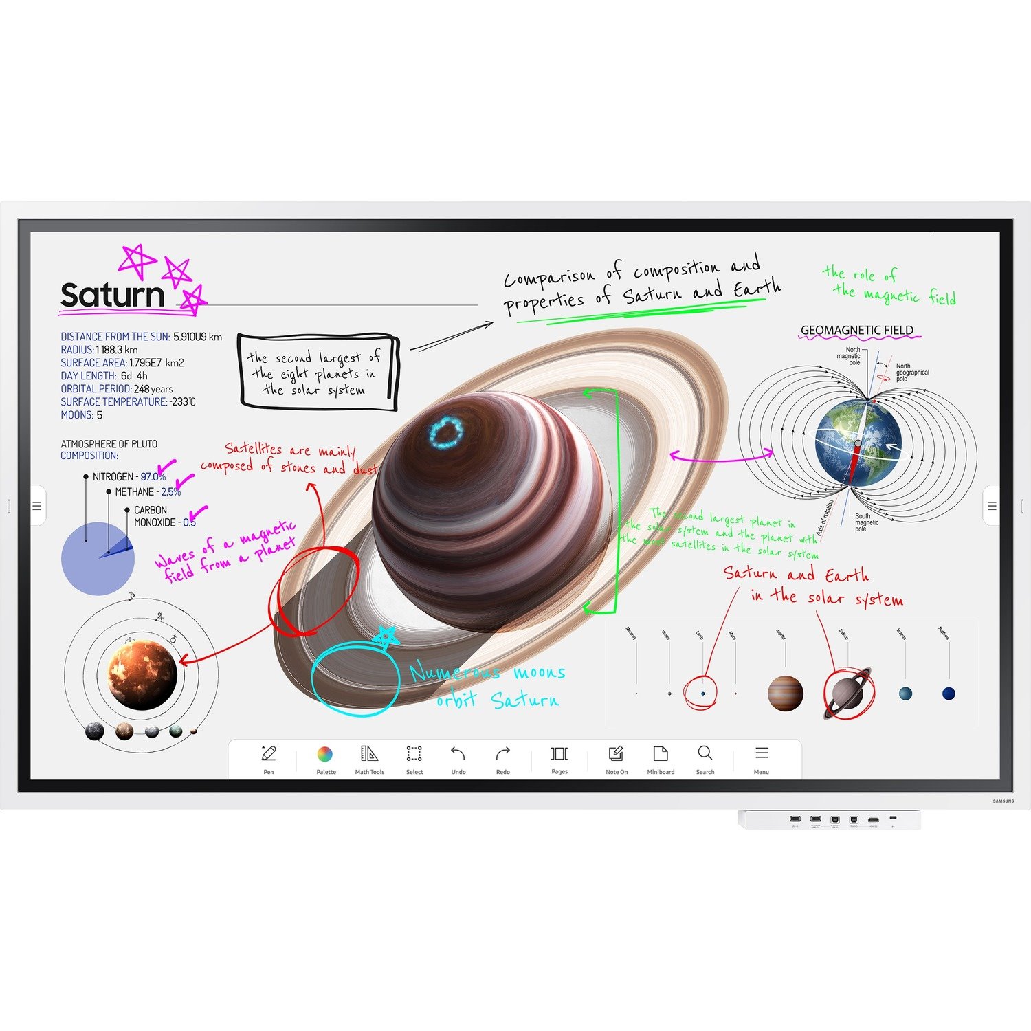 Samsung Flip Pro WM65B 1651 mm 4K UHD LCD Collaboration Display