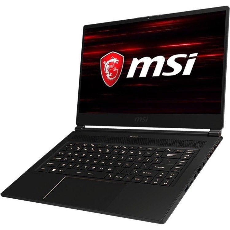 MSI GS65 Stealth GS65 Stealth-483 15.6" Gaming Notebook - Intel Core i7 9th Gen i7-9750H - 16 GB - 512 GB SSD - Matte Black with Gold Diamond