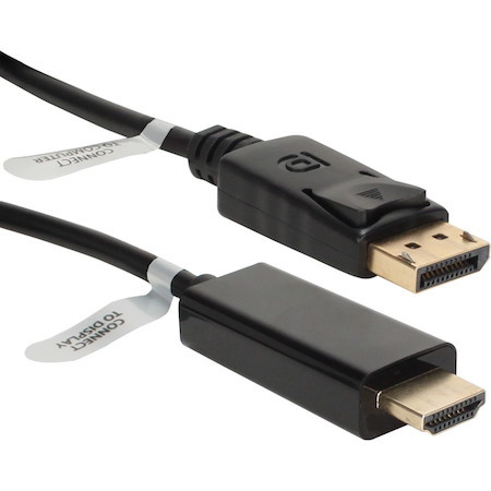 QVS 3ft DisplayPort to HDMI Digital A/V Cable
