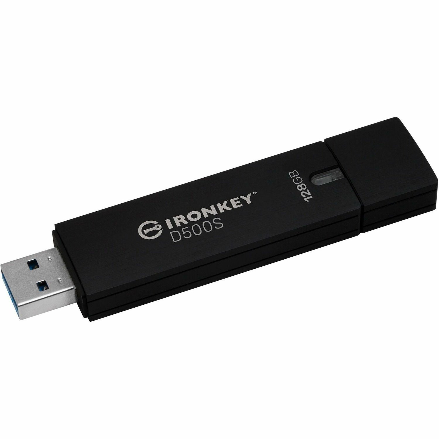 Kingston IronKey D500S D500S 128 GB USB 3.2 (Gen 1) Type A Rugged Flash Drive - XTS-AES, 256-bit AES - TAA Compliant