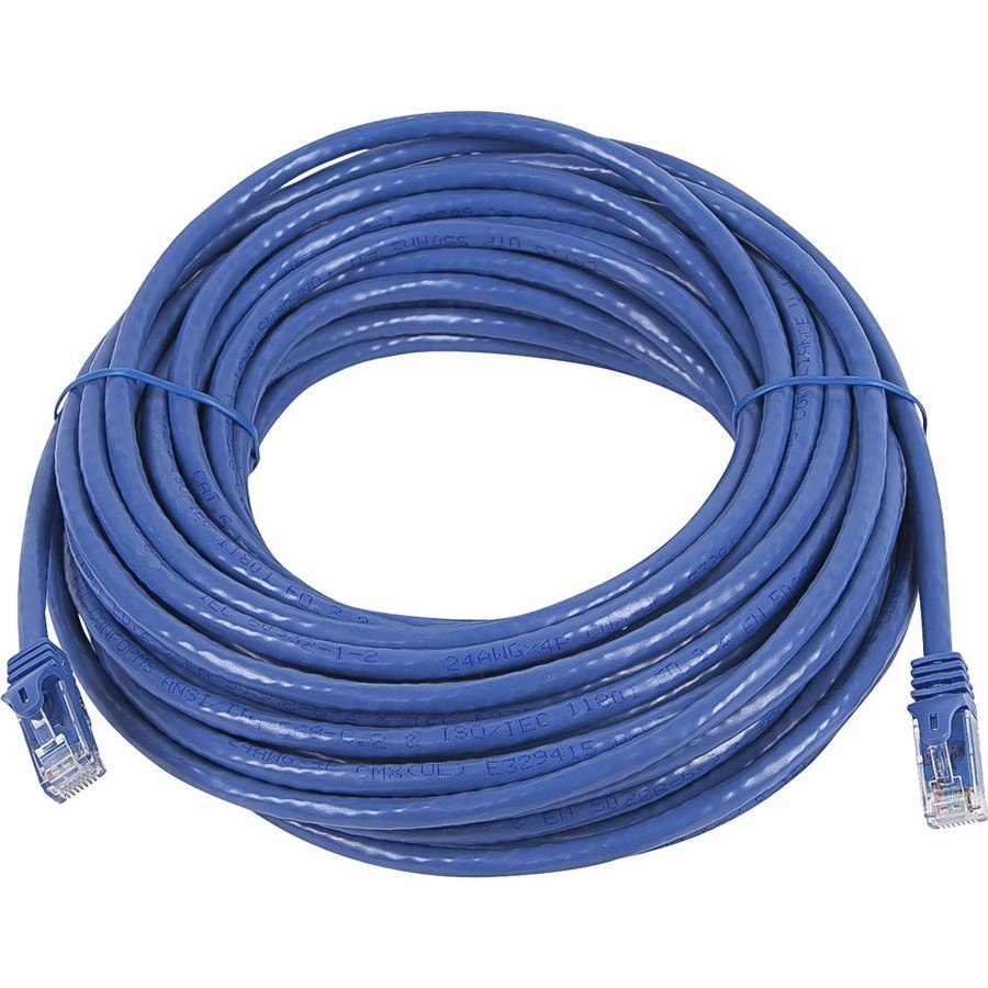 Monoprice FLEXboot Series Cat5e 24AWG UTP Ethernet Network Patch Cable, 25ft Blue