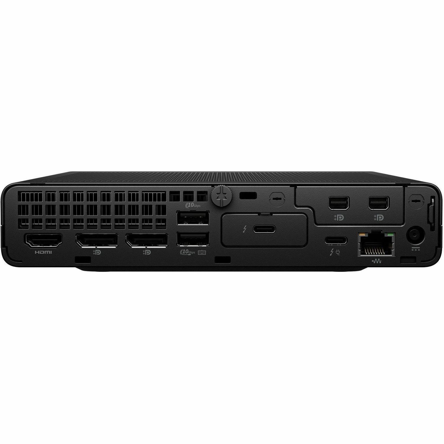 HP EliteDesk 8 G1i Desktop Computer - Intel Core Ultra 5 2nd Gen 235 - vPro Technology - 16 GB - 1 TB PCI Express NVMe SSD - Mini PC - Jack Black