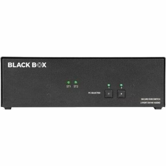 Black Box KVM Switch, NIAP 4.0 Certified - 4 Port, Dual-Monitor, DVI-I, CAC