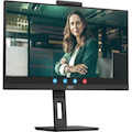 AOC Q27P3QW 27" Class Webcam WQHD LCD Monitor - 16:9 - Textured Black