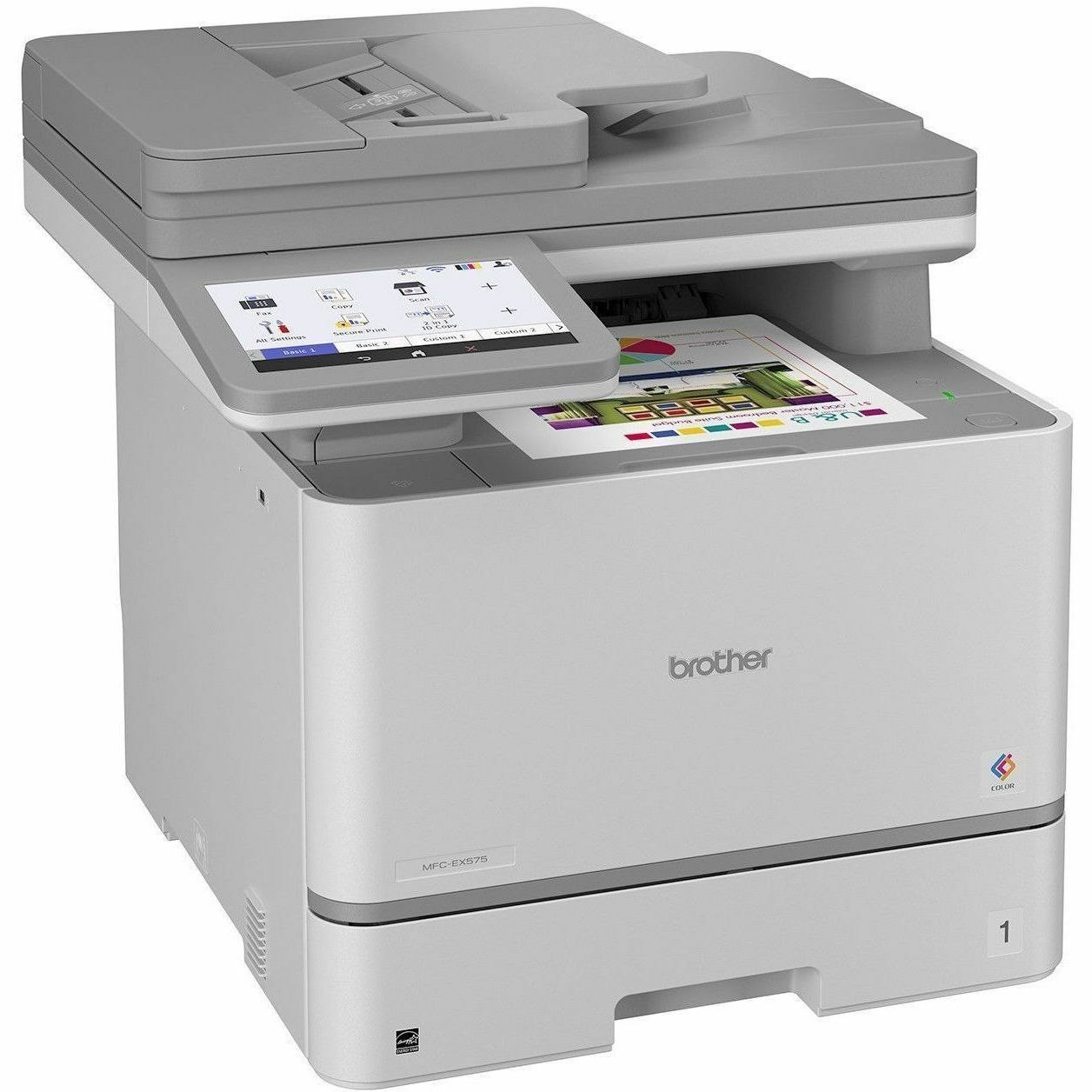 Brother Workhorse MFC-EX575 Business Color Laser All-in-One Printer with Duplex Print, Scan, Copy, Advanced Security Features, and Low Total Cost of Ownership
