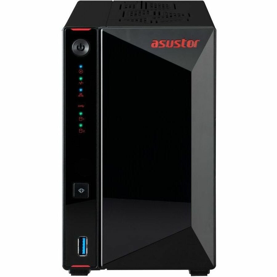 Asustor 2-Bay Nas(No Disk), Celeron N5105 2.0GHz, 4GB, M.2(4), 2.5G(2), Usb(3), TWR, 3YR