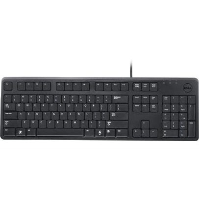 Dell QuietKey KB212-B Keyboard - Cable Connectivity - USB Interface - English