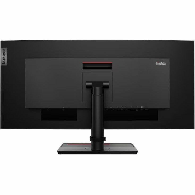 Lenovo ThinkVision P34w-20 34" Class UWQHD Curved Screen LED Monitor - 21:9 - Raven Black