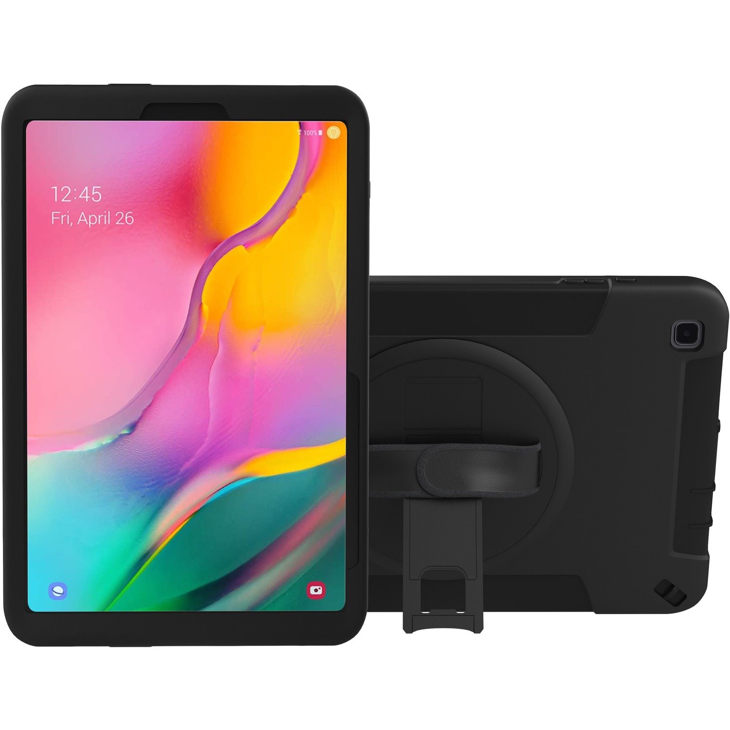 CTA Digital Carrying Case Samsung Galaxy Tab A7 Tablet, Stylus - Black
