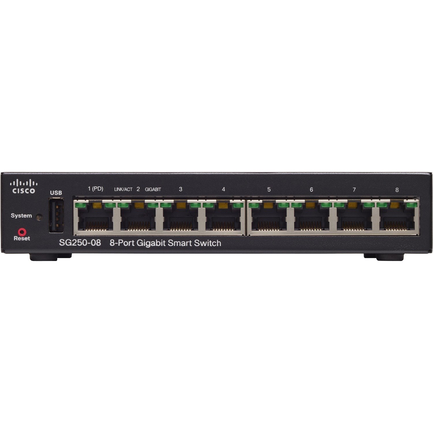 Cisco SG250-08 8-Port Gigabit Smart Switch