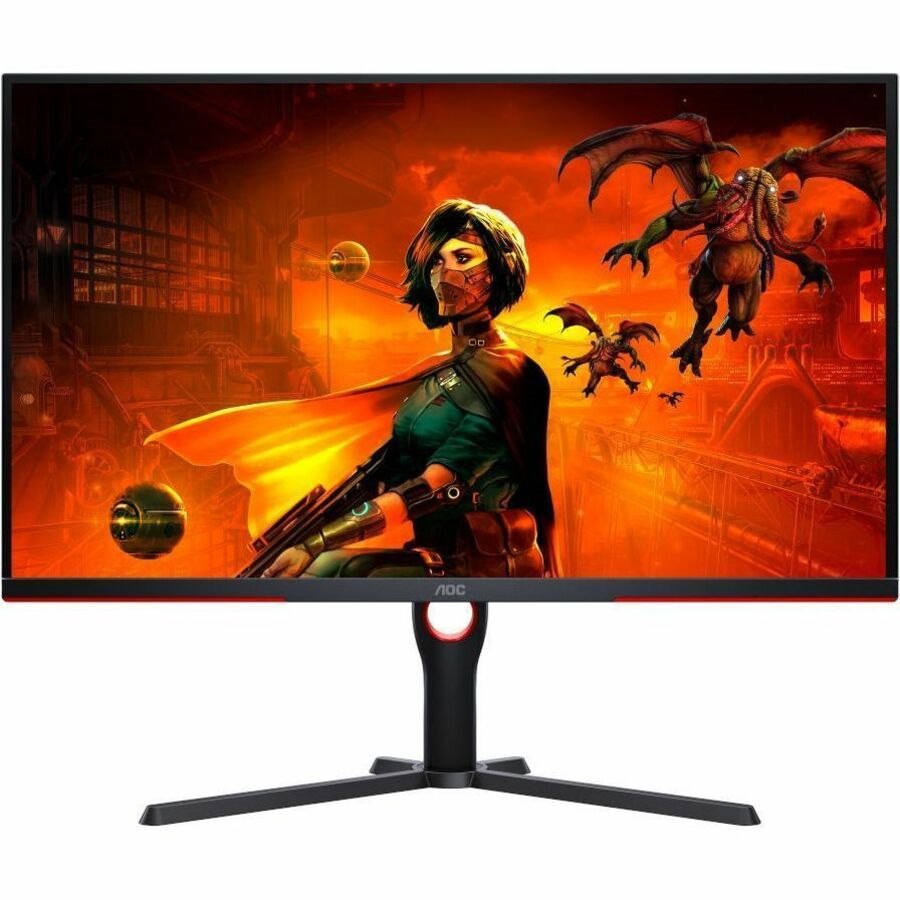 AOC AGON U32G3X 35" Class 4K UHD Gaming LED Monitor - 16:9 - Black, Red