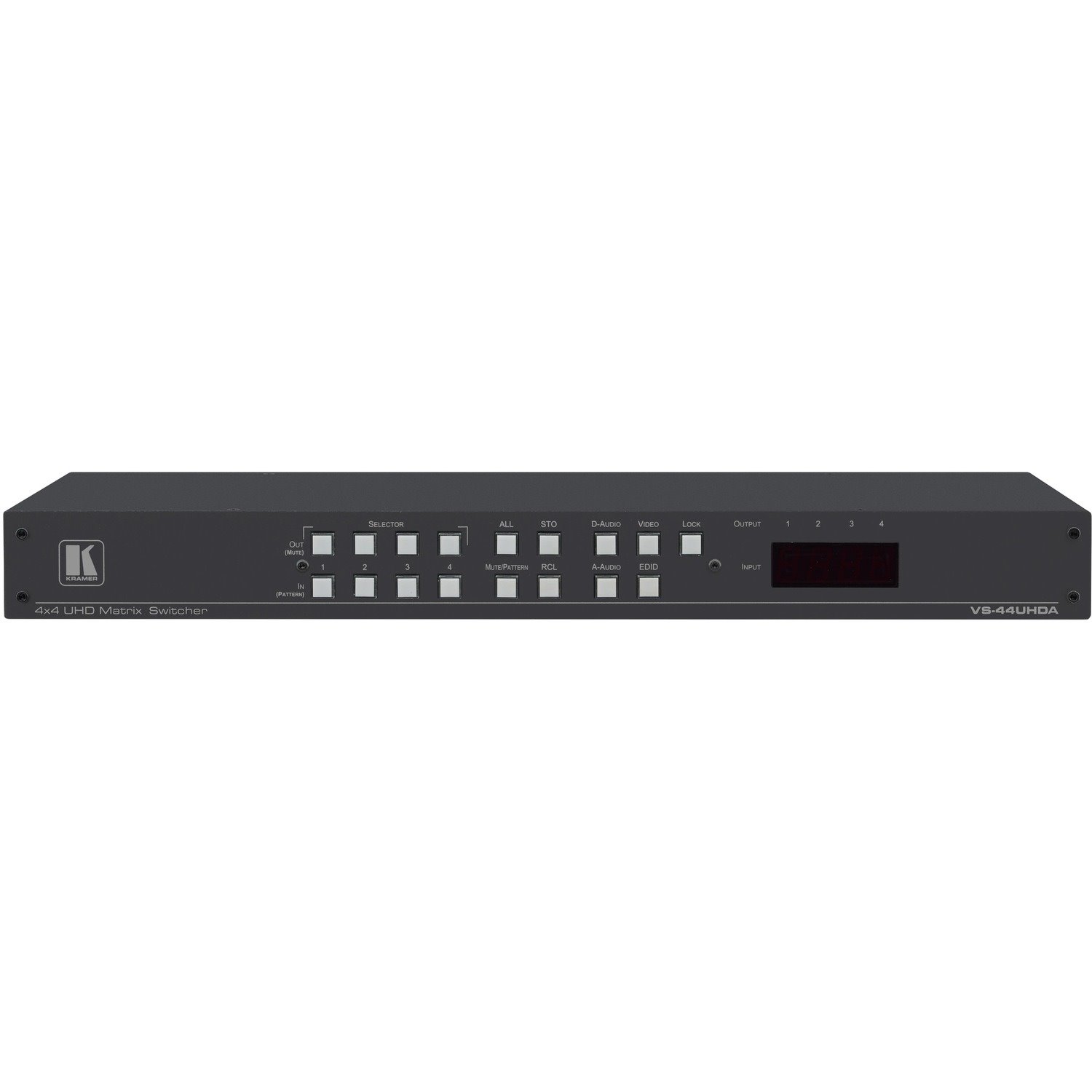 Kramer 4x4 4K60 4:2:0 HDMI Matrix Switcher with Audio Embedding/De-Embedding