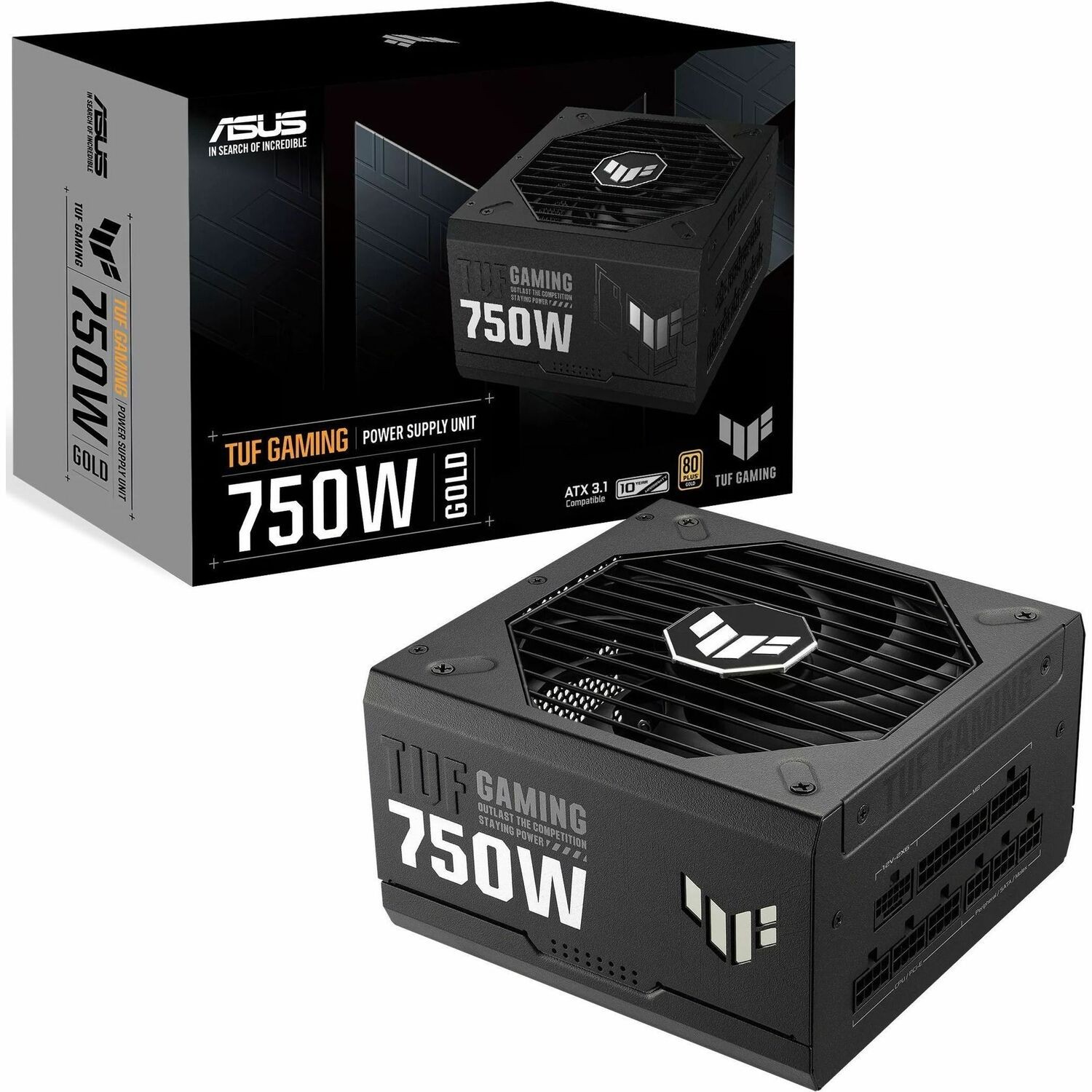 Asus Tuf Gaming 750W 80 Plus Gold Fully Modular Atx 3.0 Psu 10 Years Warranty
