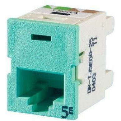 Ortronics CClarity TracJack (TJ), Cat 5E, T568A/B, lt green