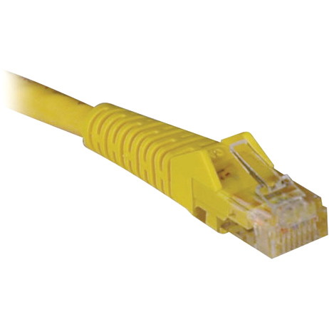 Eaton Tripp Lite Series Cat6 Gigabit Snagless Molded (UTP) Ethernet Cable (RJ45 M/M), PoE, Yellow, 4 ft. (1.22 m)