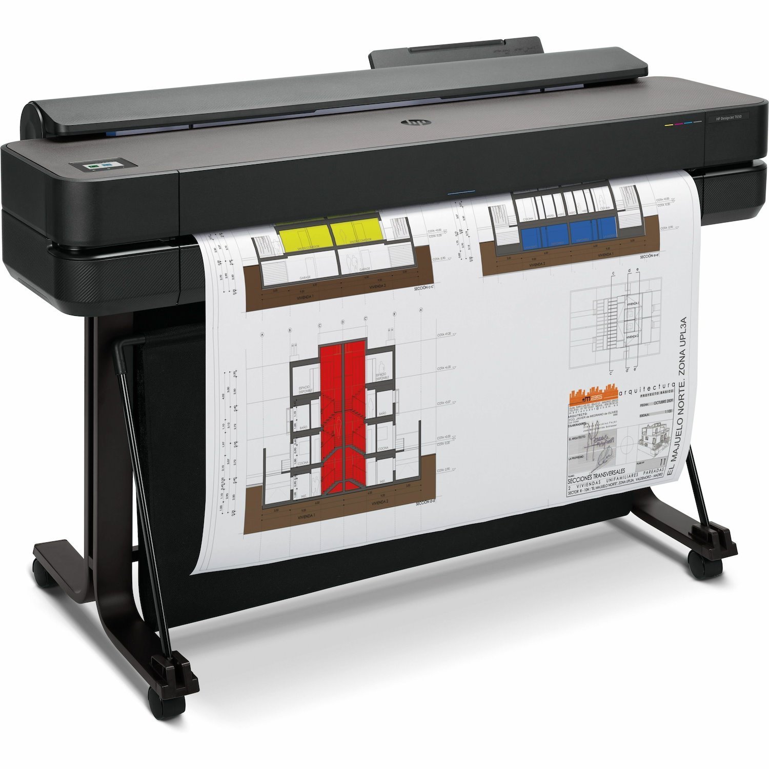 HP Designjet T650 A0 Inkjet Large Format Printer - Includes Printer - 36" Print Width - Color