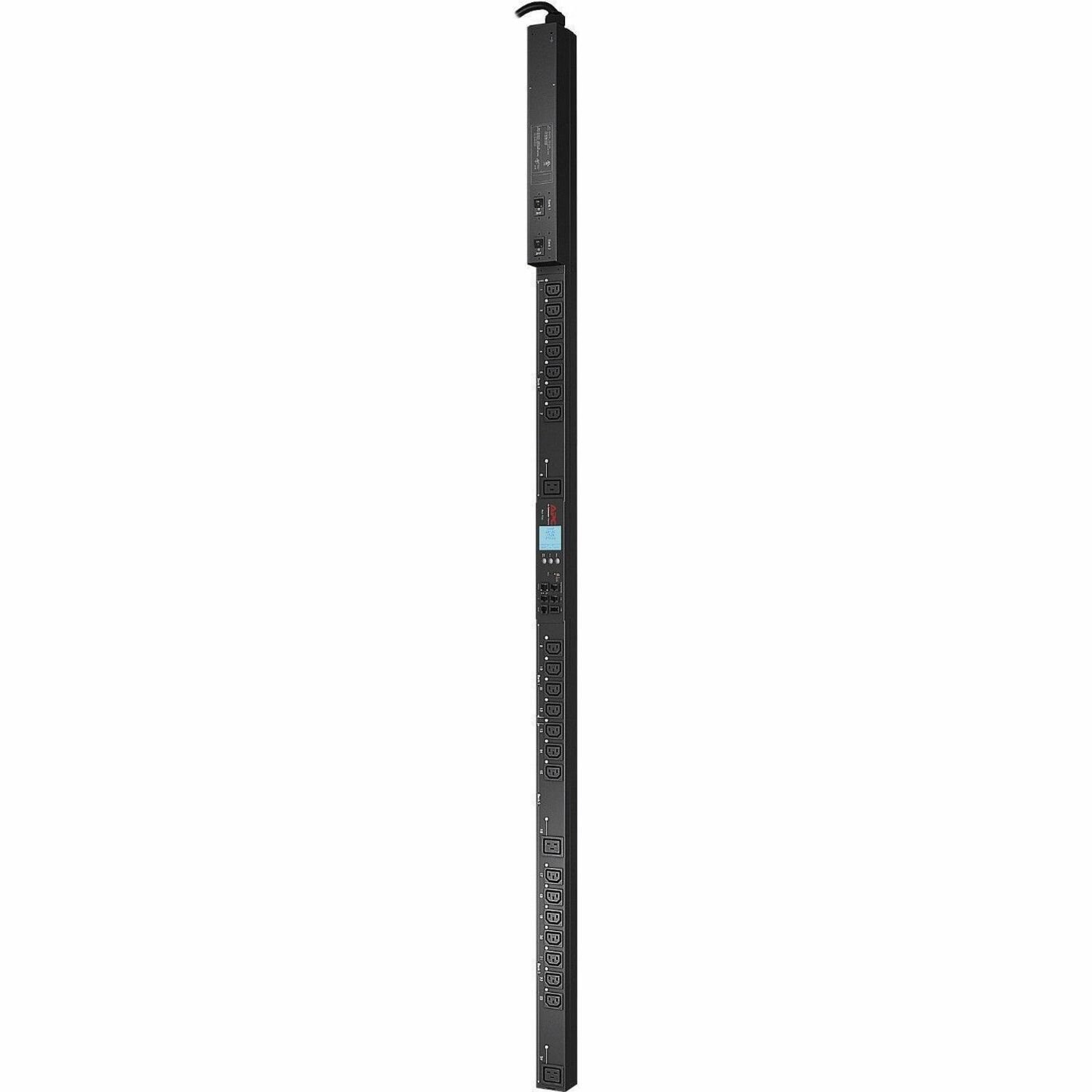 APC NetShelter Rack PDU, Metered-by-Outlet W/ Switching, 0U, 5.0kW 200V and 208V 30A, (21) C13 and (3) C19 outlets [TAA]