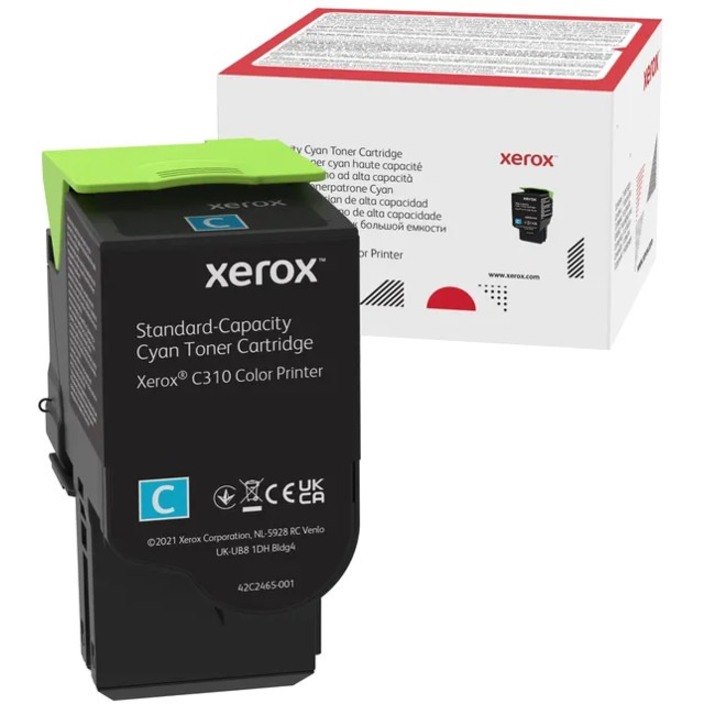 Xerox Genuine XeroxÂ&reg; C310 Color Printer&acirc;&euro;/&acirc;&euro;C315 Color Multifunction Printer Cyan Standard capacity Toner Cartridge (2000 Pages) - 006R04357