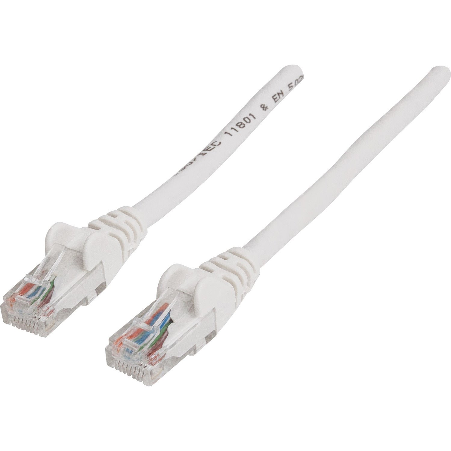 Intellinet Network Patch Cable, Cat6, 5m, Grey, CCA, U/UTP, PVC, RJ45, Gold Plated Contacts, Snagless, Booted, Lifetime Warranty, Polybag