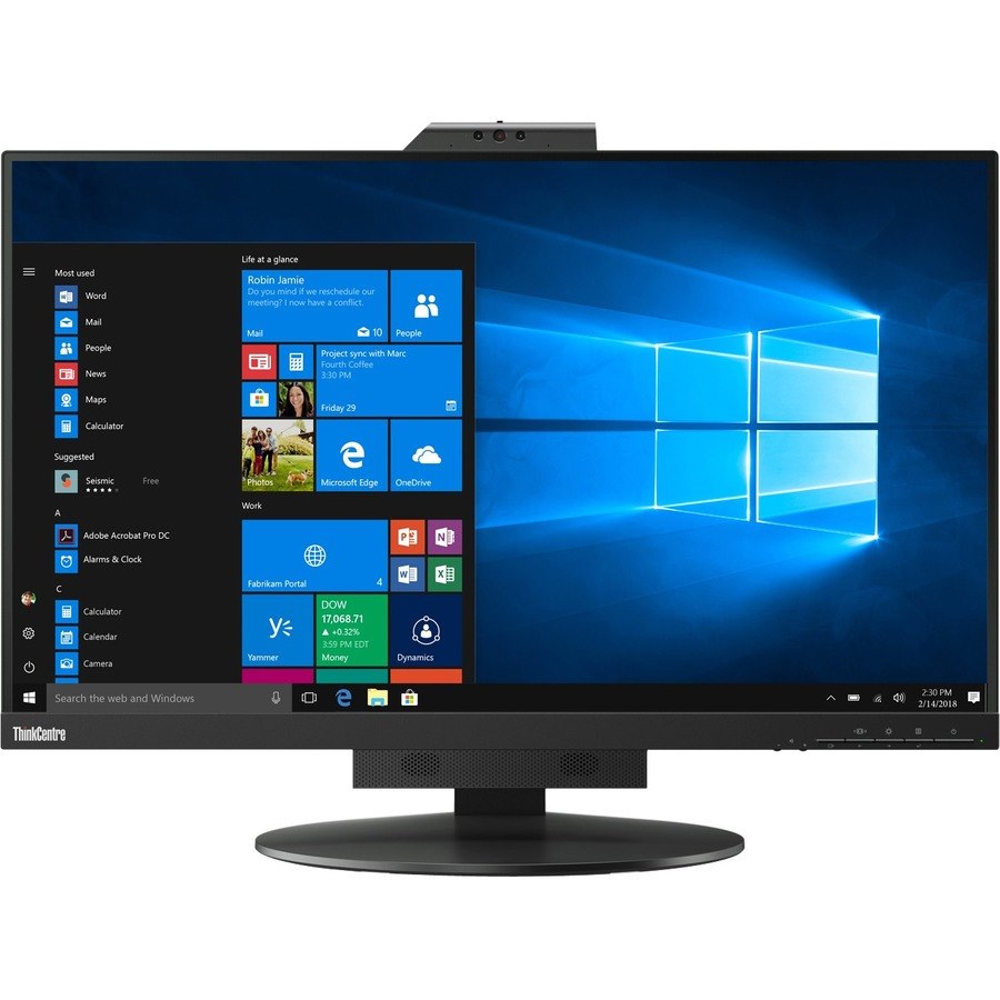 Lenovo ThinkCentre Tiny-in-One 27 27" Class Webcam WQHD LCD Monitor - 16:9 - Black