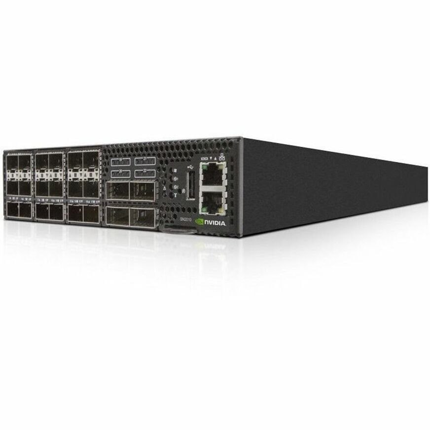 NVIDIA Spectrum SN2000 SN2010 1 Ports Manageable Layer 3 Switch - 10 Gigabit Ethernet, 25 Gigabit Ethernet, 40 Gigabit Ethernet, 100 Gigabit Ethernet - 10GBase-X, 25GBase-X, 40GBase-X, 100GBase-X, 100Base-T