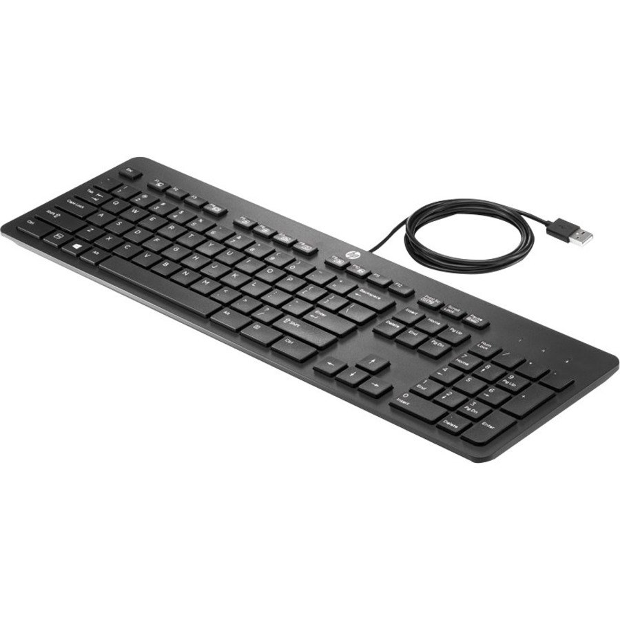 HP Slim Keyboard - Cable Connectivity - USB Interface - English (UK)