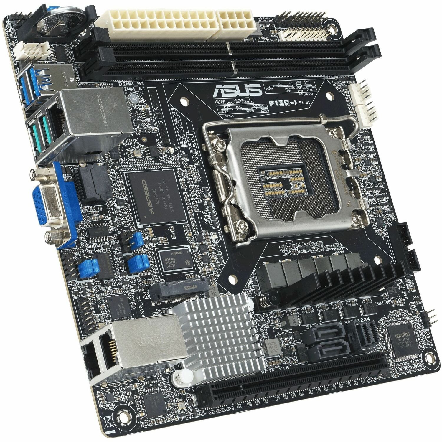 Asus P13R-I Server moederbord - Intel C262 chipset - Stekker LGA-1700 - Mini ITX