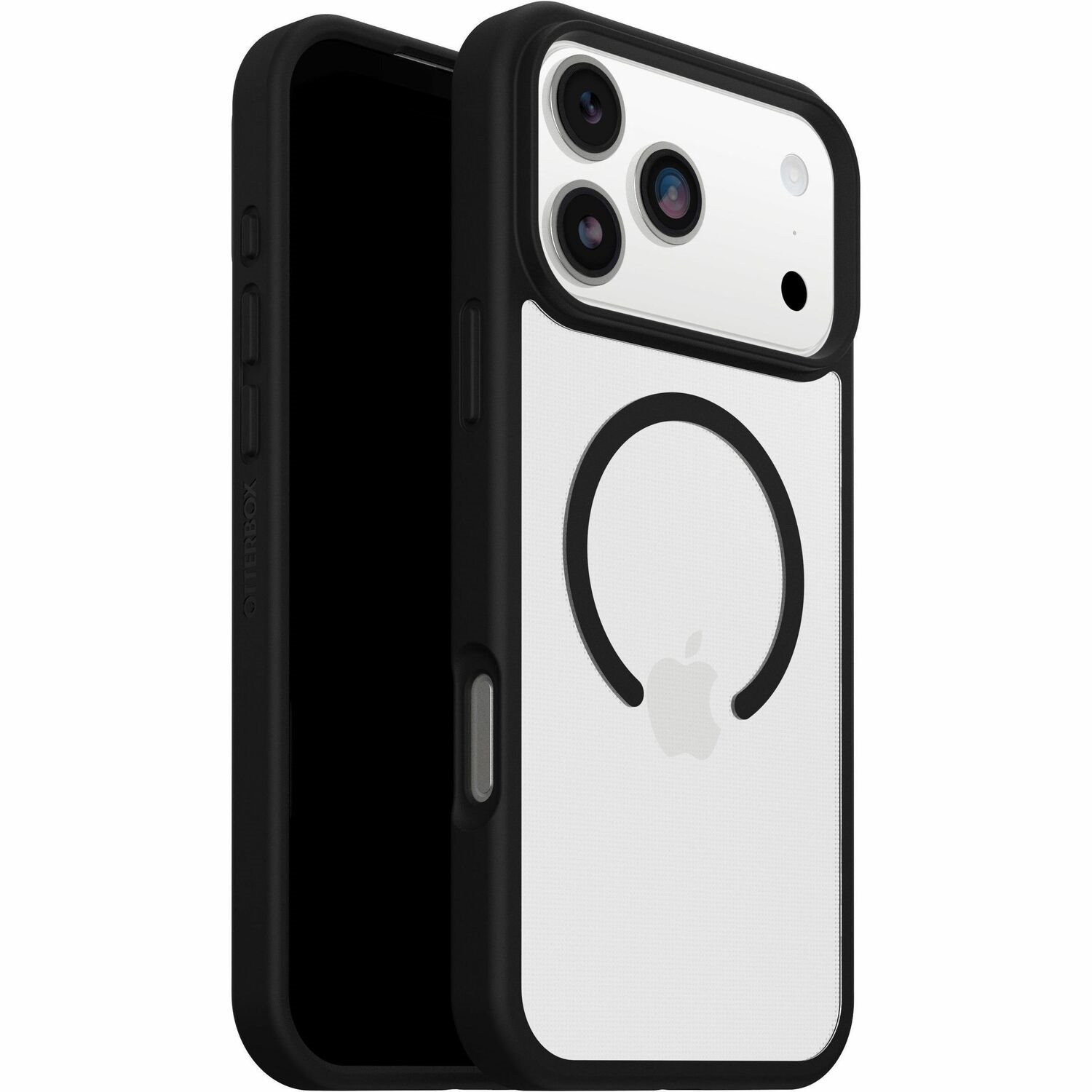 OtterBox React Case for Apple iPhone 17 Pro Max Smartphone - Textured Edges - Black Crystal (Clear/Black) - Retail