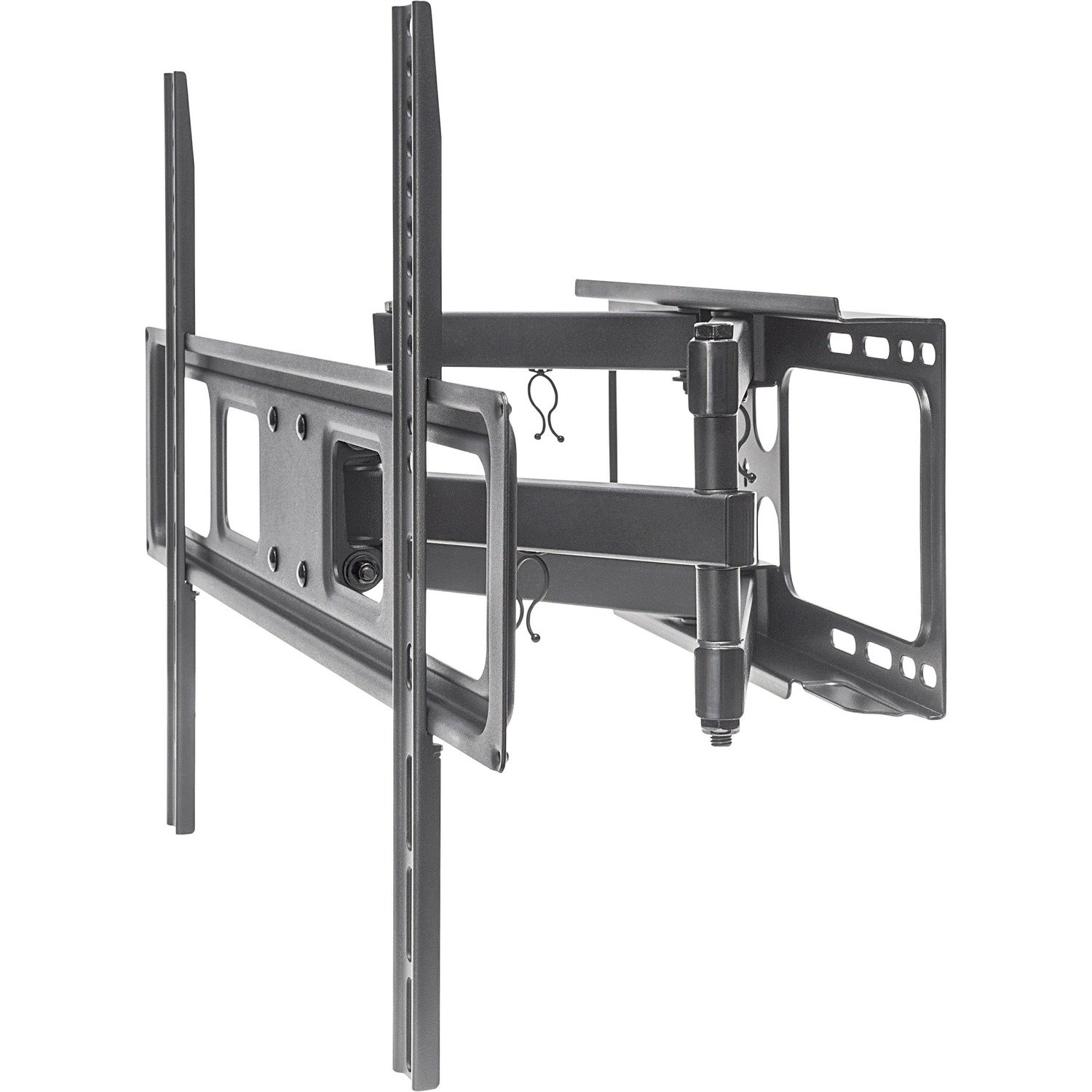 Manhattan TV & Monitor Mount, Wall, Full Motion, 1 screen, Screen Sizes: 37-65" , Black, VESA 100x100 to 600x400mm, Max 40kg, LFD, Tilt & Swivel with 3 Pivots, Lifetime Warranty