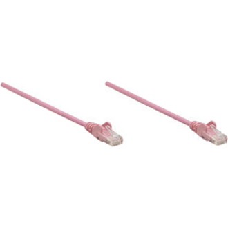 Intellinet Network Solutions Cat6 UTP Network Patch Cable, 10 ft (3.0 m), Pink