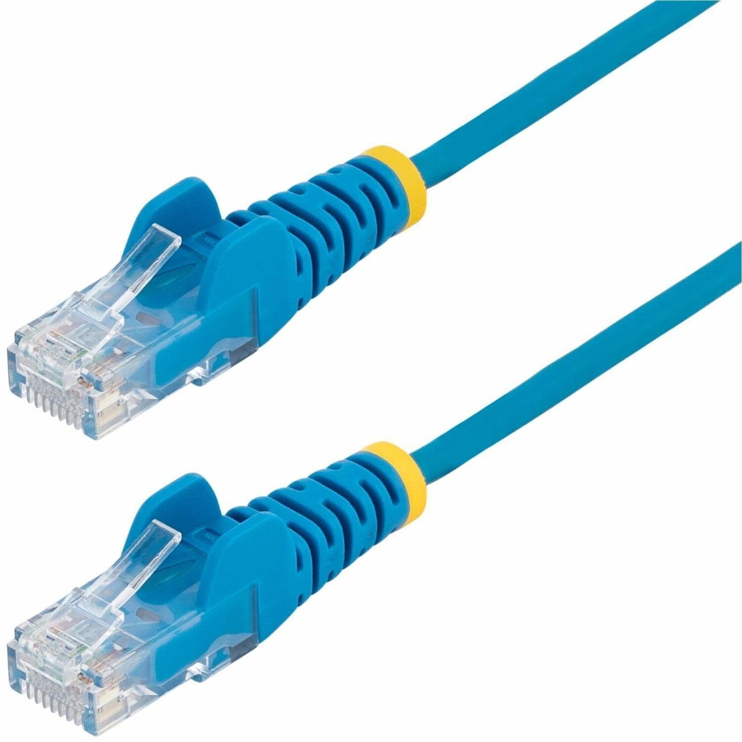 StarTech.com 2ft Blue Slim CAT6 Ethernet Cable, Slim Snagless RJ45, UTP, LSZH, 28AWG Bare Copper, Slim Network Patch Cord, Fluke Tested