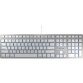 CHERRY KC 6000 SLIM FOR MAC Silver/White Wired Keyboard