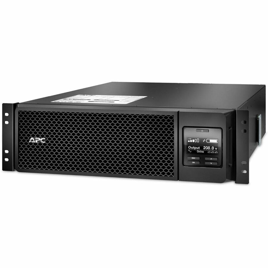 APC Smart-UPS On-Line, 5.4kVA, Rackmount 3U, 208V, 2x L6-20R+2x L6-30R NEMA outlets, Network Card+SmartSlot, Extended runtime, W/ rail kit [TAA]