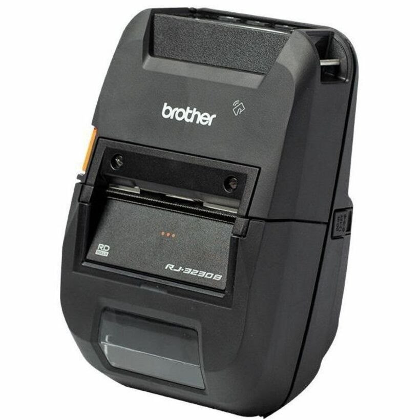 Brother RuggedJet RJ-3230BL Mobile Direct Thermal Printer - Monochrome - Portable - Label/Receipt Print - Ethernet - USB - Bluetooth - Black
