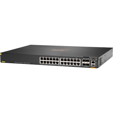 HPE 6300F 24-port 1GbE Class 4 PoE and 4-port SFP56 Switch