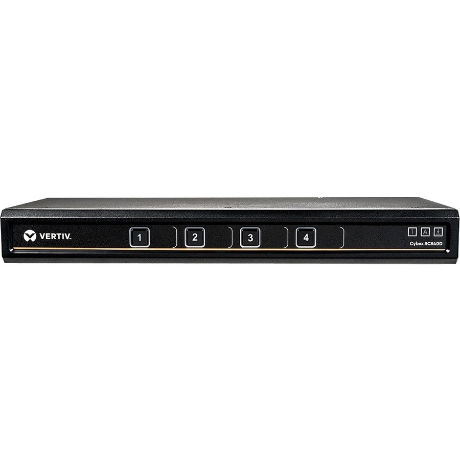 Vertiv Cybex SC800 Secure Desktop KVM| 4 Port Single-Head| DisplayPort| TAA