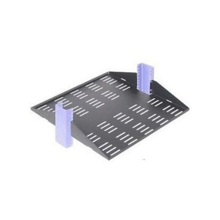 Rack Solutions 2U 2Post Center Mount Shelf 20in Depth (Flanged Down, Vented)