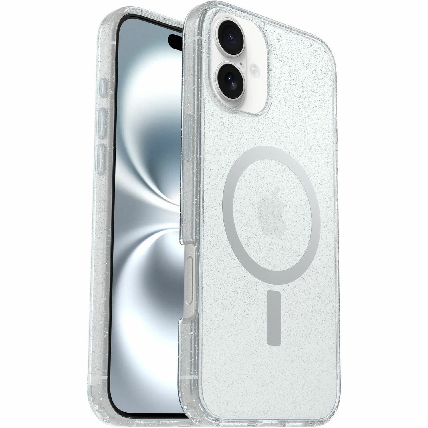 OtterBox Symmetry Series Clear Case for Apple iPhone 16 Plus Smartphone - Stardust 3.0 (Clear)