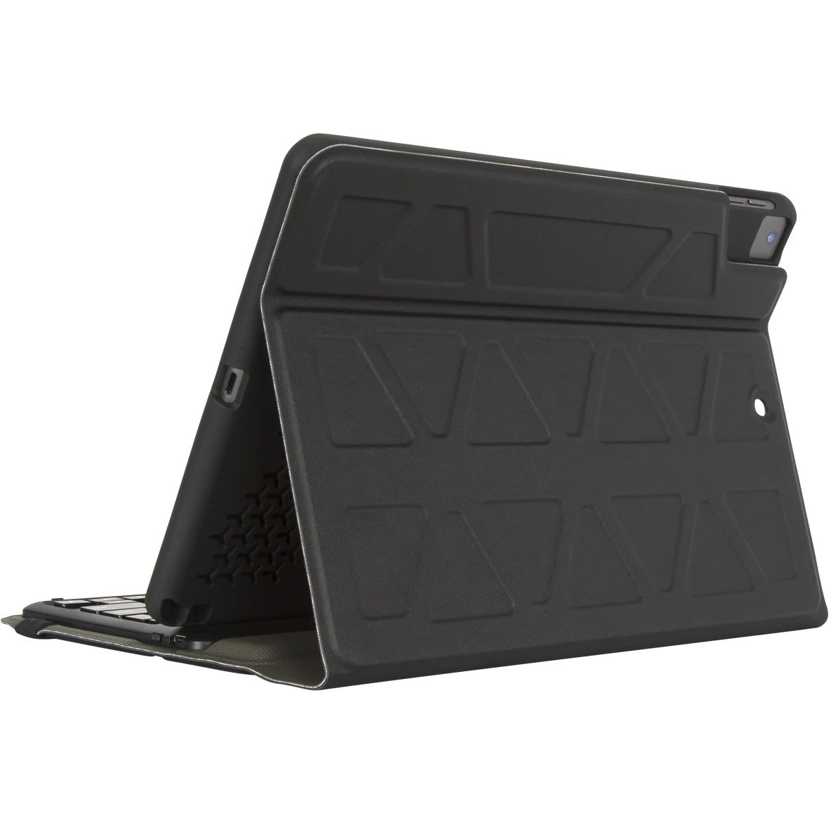 Targus Pro-Tek THZ891USZ Keyboard/Cover Case (Folio) for 10.2" to 10.5" Apple iPad (7th Generation), iPad (8th Generation), iPad (9th Generation), iPad Air (3rd Generation), iPad Pro Tablet - Black
