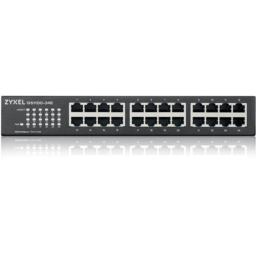 ZYXEL GS1100 GS1100-24E 24 Ports Ethernet Switch - Gigabit Ethernet - 100/1000Base-T
