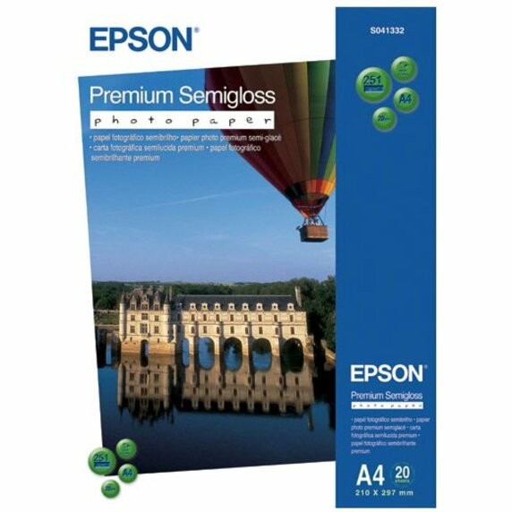 EPSON PHOTO PAPER PREMIUM SEMI-GLOSS A4 250GSM 20 SHEET