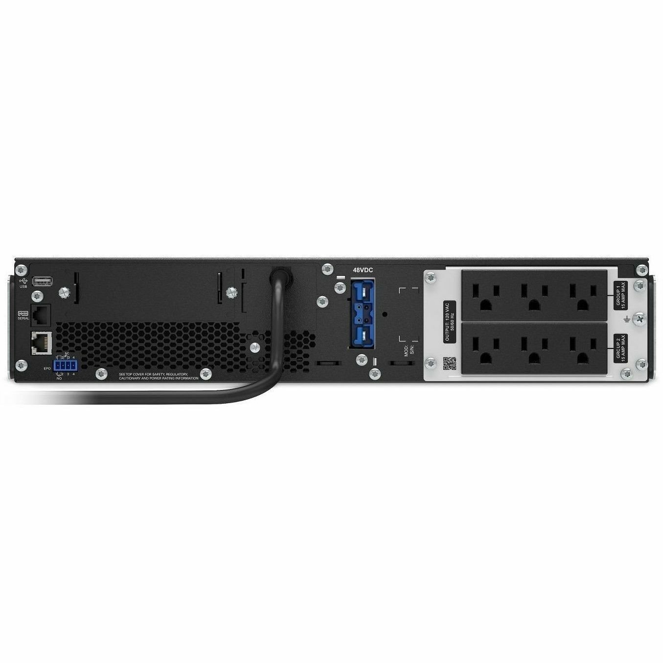 [TAA] APC Smart-UPS On-Line, 1500VA, Rackmount 2U, 120V, 6x NEMA 5-15R outlets, SmartSlot, Extended runtime, W/ rail kit, TAA