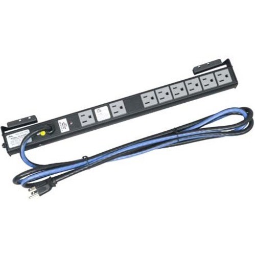 Middle Atlantic Shelf Mount Power Strip - Surge Protection - 8 Outlet, 15A